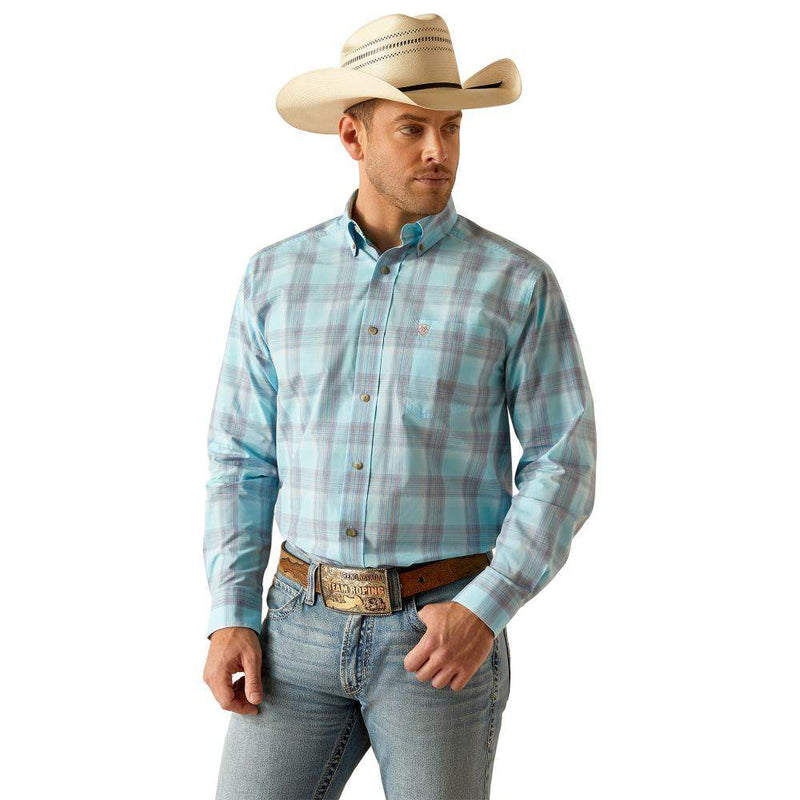 Mens Pro Series Kane Long Sleeve Sky Blue Shirt