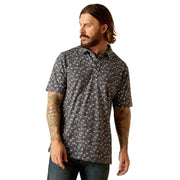 Ariat Mens Modern Fit Ebony Polo