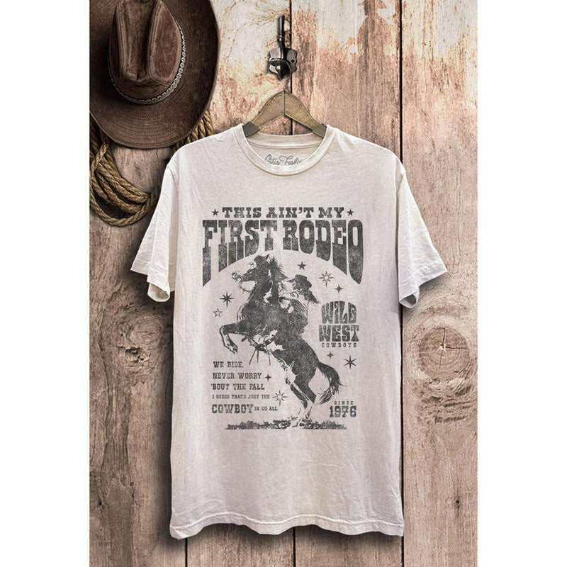 Womens Off White My First Rodeo Tee