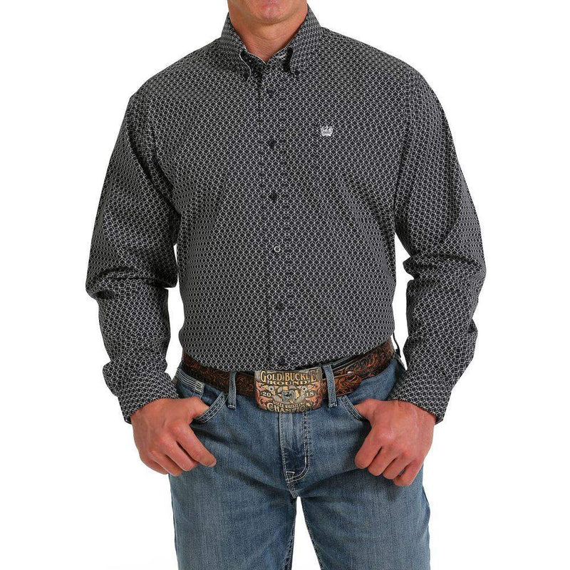 Cinch Men's Geometric Print Button Down Shirt