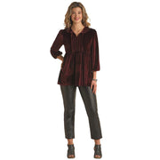 Panhandle Womens Velvet Top With Embroidery