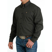 Cinch Men's Black Print Button Down Shirt