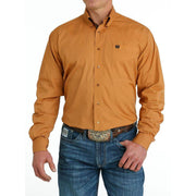 Cinch Men's Gold Solid Button Down Shirt