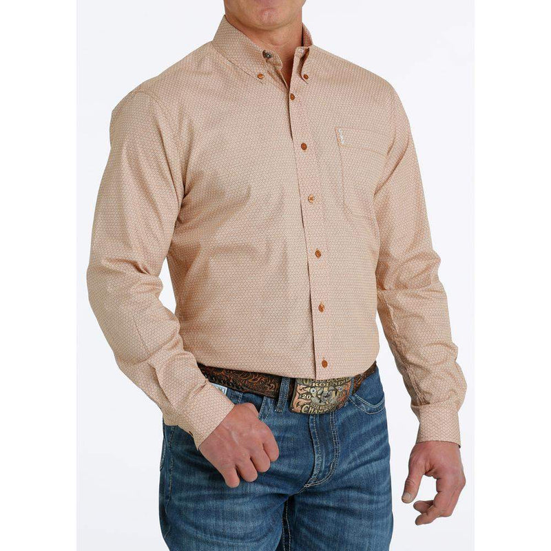 Cinch Men's Gold Modern Fit Button Down Shirt