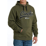 Cinch Mens Olive Pullover Hoodie