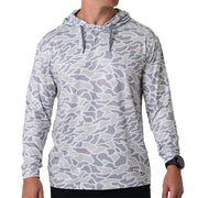 Men's White Camo Performance Hoodie