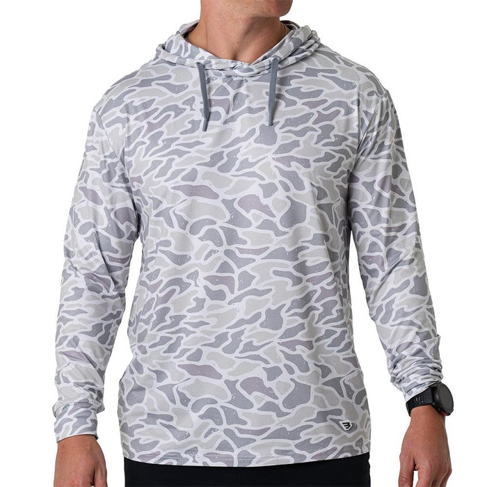 Men's White Camo Performance Hoodie