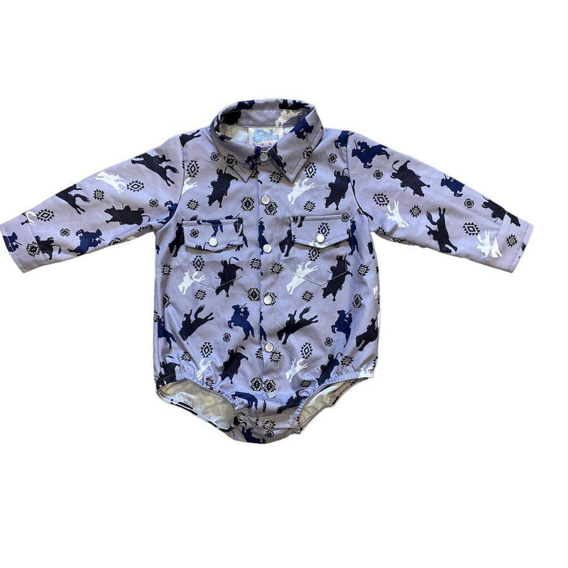 Shea Baby Boys Roughstock Pearl Snap Onesie