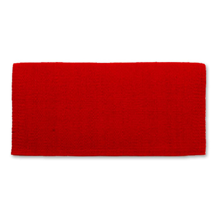 1314C-28 San Juan Solid Red 38x34 New Zealand Wool Saddle Blanket
