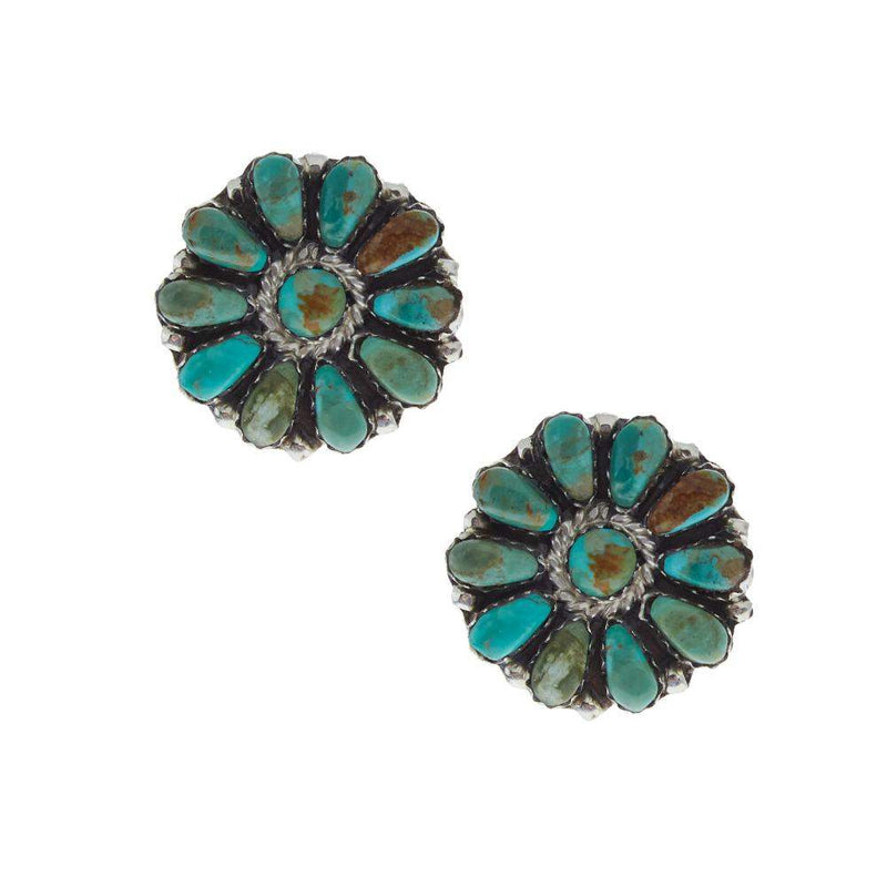 NRS Turquoise Daisy Cluster Earring
