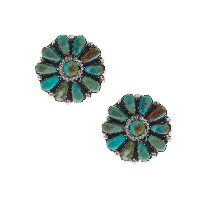 NRS Turquoise Daisy Cluster Earring