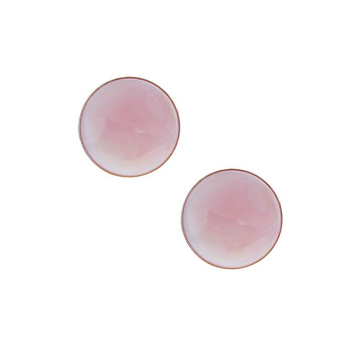 NRS Medium Round Pink Stud Earrings