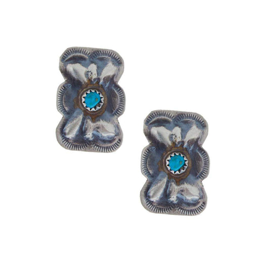 NRS Rectangle Silver Earrings