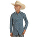 Rock & Roll Denim Boys Blue Vintage Snap Shirt