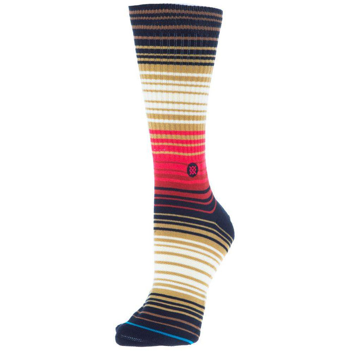 Unisex Pinnacle Stripes Casual Mid Cushion Crew Sock