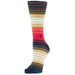 Unisex Pinnacle Stripes Casual Mid Cushion Crew Sock
