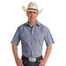 Panhandle Mens Blue Micro Stripe Shirt