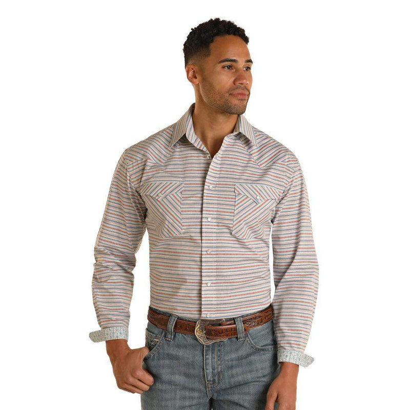 Panhandle Mens Serape Stripe Shirt