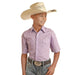 Boys Geo Print Purple Shirt