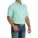 Cinch Mens ArenaFlex Short Sleeve Mint Print Shirt