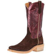 Women's Ride Ready Cafe Carpincho 12in Sangria Luster Kid Cutter Toe Boot