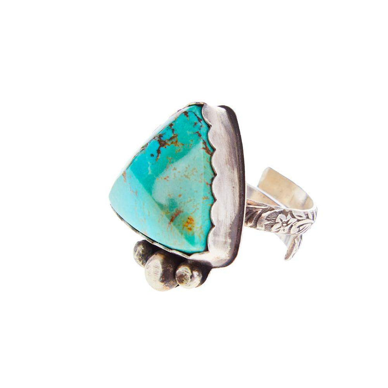 Horse Money Turquoise Kingman Turquoise Adjustable Ring