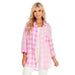 Mud Pie Women's Pink Jameson Button Down Shirt