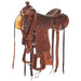 Tomahawk Heavy Oil 5/8 Breed Poinsettia Tooled Cowboy Saddle