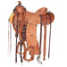 Tomahawk Natural 3/4 Breed Poinsettia Tooled Cowboy Saddle