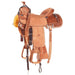 Tomahawk Natural 3/4 Breed Floral Tooled Olin Young