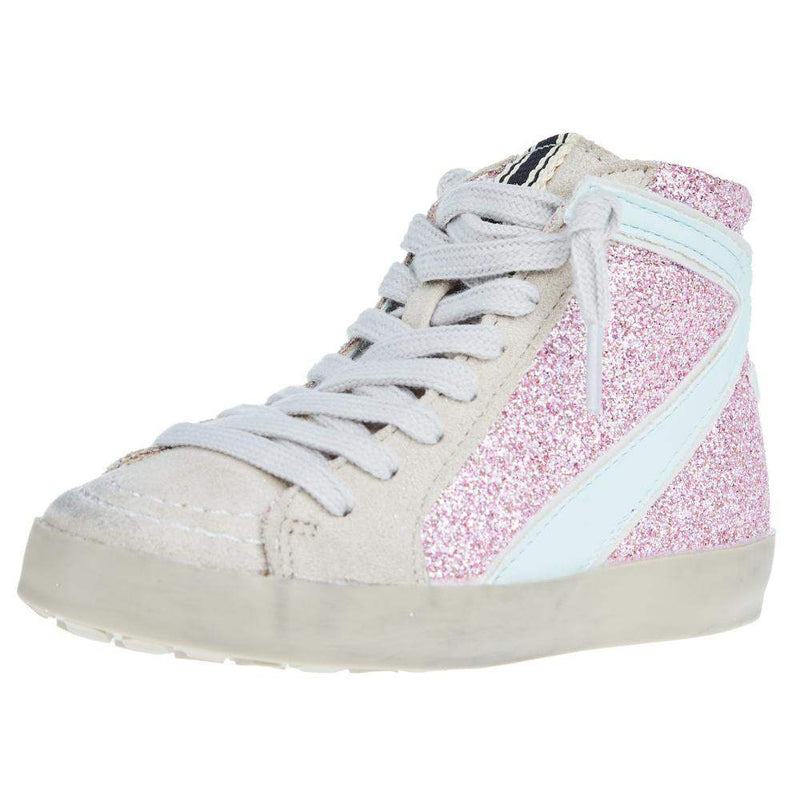 Rooney Toddlers Pink Glitter High Top Shoes