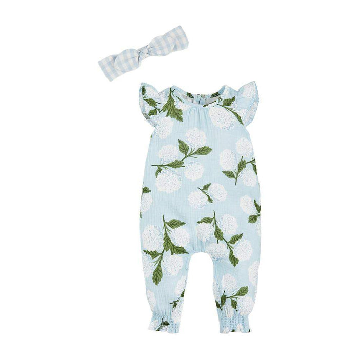 Mud Pie Girl's Hydrangea Longall Set