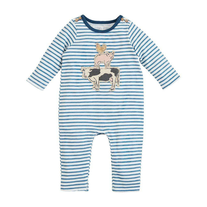Mud Pie Boy's Farm Friends One Piece