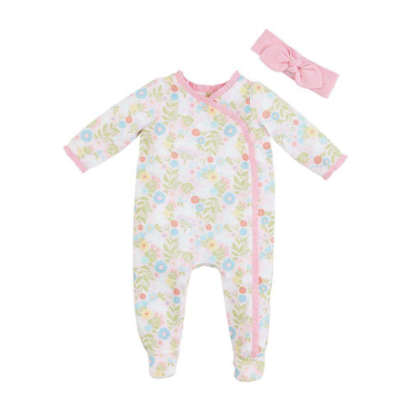 Mud Pie Girl's Bunny Print Sleeper Set