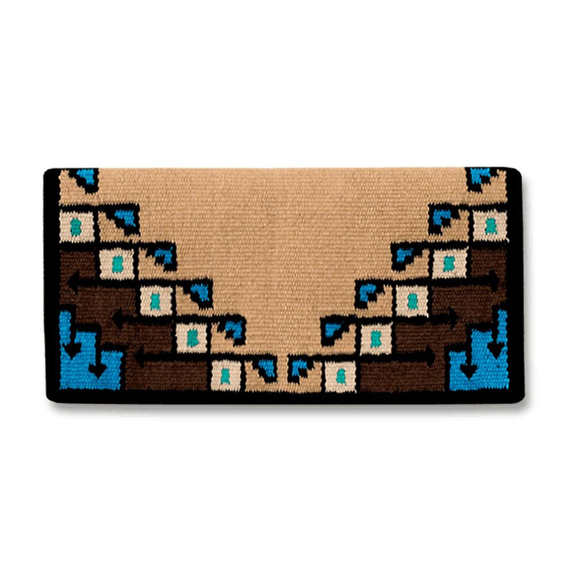 1447-7 New Pueblo 38X34 NEW ZEALAND WOOL SADDLE BLANKET
