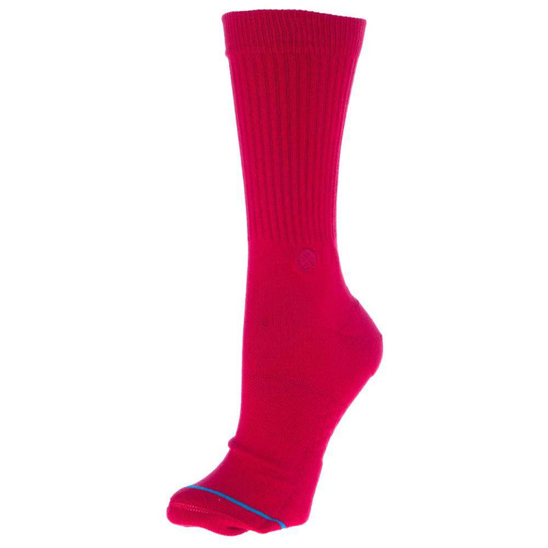 Stance Unisex Icon Red Crew Socks