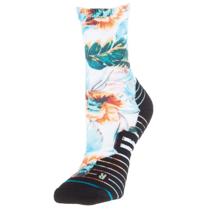 Ladies Flowerful Performance Crew Sock