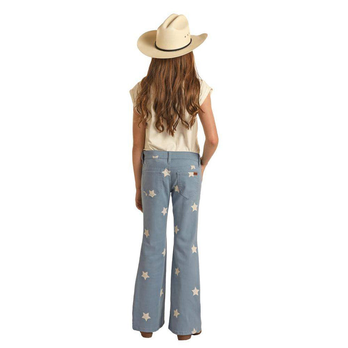 Rock & Roll Denim Girls Star Print Jeans