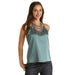 Women's Turquoise Satin Cami