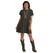 Women's T-Shirt Fringe Dress
