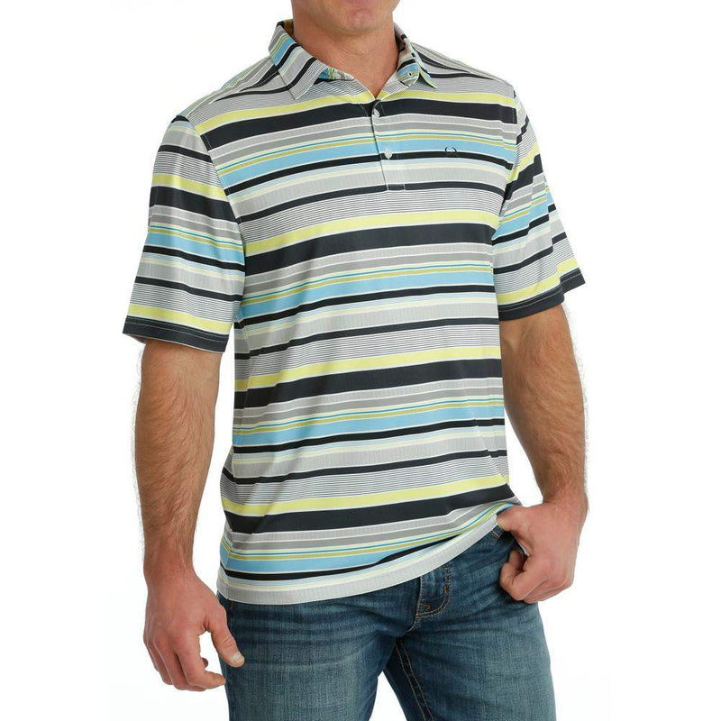 Cinch Men's ArenaFlex Multi Stripe Polo
