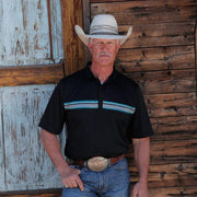 Cinch Men's ArenaFlex Black Polo