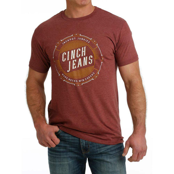 Cinch Men's Red Graphic Tee