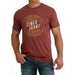 Cinch Men's Red Graphic Tee