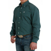Cinch Men's Classic Fit Green Button Shirt