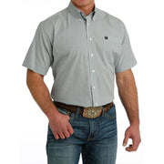 Men's Classic Fit Blue Print Shirt