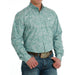 Men's Classic Fit Turquoise Button Down