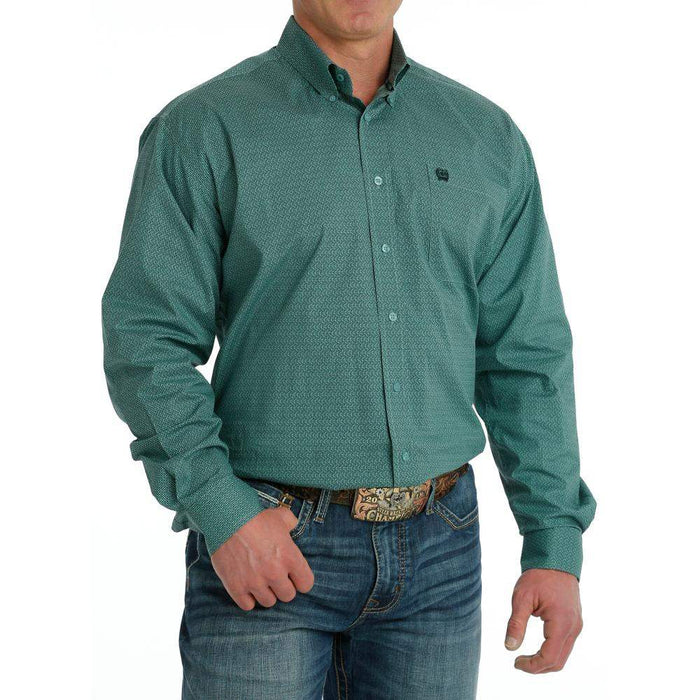 Men's Classic Fit Turquoise Button Down
