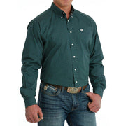 Cinch Men's Classic Fit Green Button Down