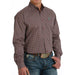 Cinch Men's Classic Fit Burgundy Button Down